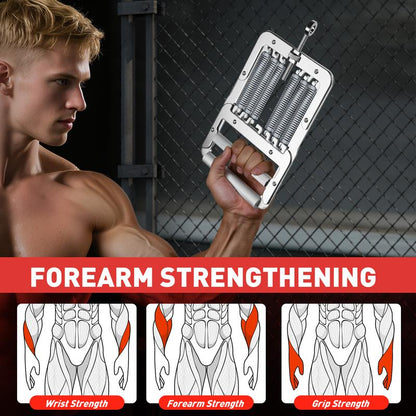 Coreacme 2-In-1 Digital Hand Grip Strength Tester & Trainer with Case and Batteries, Fitness & Rehab Grip Exerciser,Home Gym, Grip Strengthener Challenge,Fitness Essentials, Core Exercise