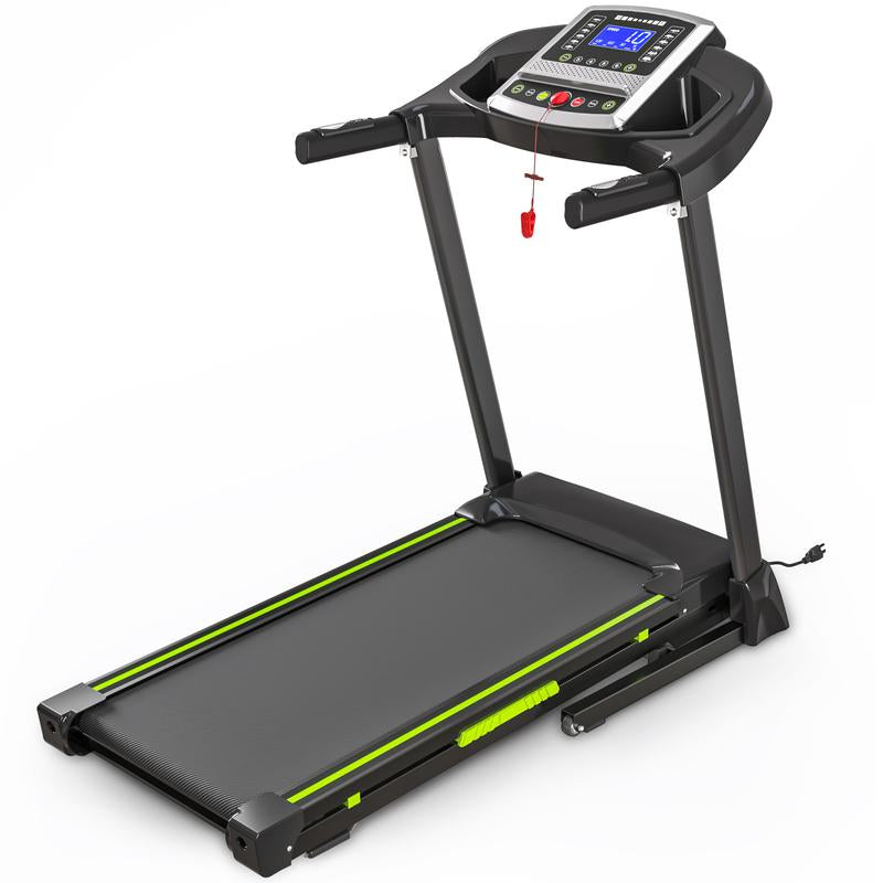 【New Arrival】Folding Treadmills with 41.37"*16.55" Running Beltd, 3.5HP Quiet Walking Pad Treadmill, 0.5-7.5Mph/1-12Kmh,330 Lbs Weight Capacity Four LED Screen Displayincline Treadmill with Handle for Home and Office,
