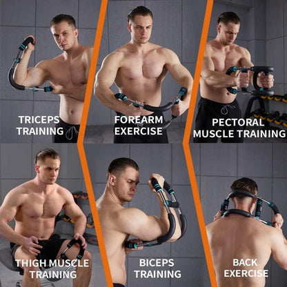 HOTWAVE Arm Trainer, Adjustable Chest Workout Equipment, Arm Trainer for Men, Chest Trainer for Men, Shoulder Muscle Training, Portable Spring Resistance Home Fitness Equipment Tiktokshopblackfriday