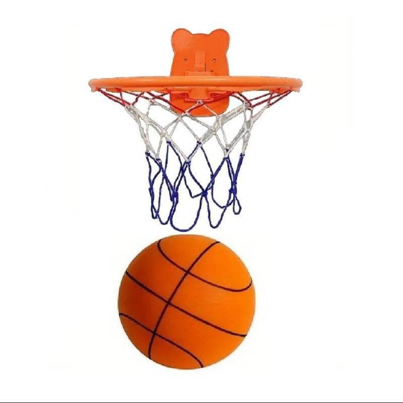 2026 Upgraded Silent Basketball Set :Noiseless Indoor Basketball&Hoop,Quiet Rebound Ball and Hoop for Silent Indoor Training