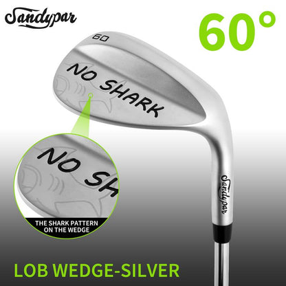 WUDAY Matte Low CG Golf Sand Wedge Loft 52°/56°/60° Laser NO-SHARK Logo CNC Milled Lob Wedge with S.S 431 Stepped Steel Shaft & Anti-Slip Grip Tour Satin Wedge Right Hand